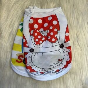 Tank top puppy cat shirts outfit (2pcs)